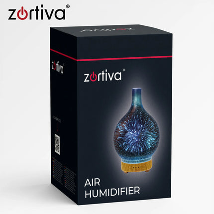 Duftdiffusor og luftfugter 200 ml Zortiva