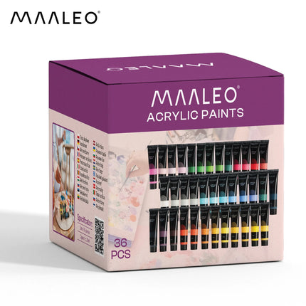 Akrylmaling 20 ml – 36 stk. Maaleo
