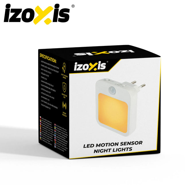 LED-natlampe med bevægelsessensor – 2 stk. Izoxis