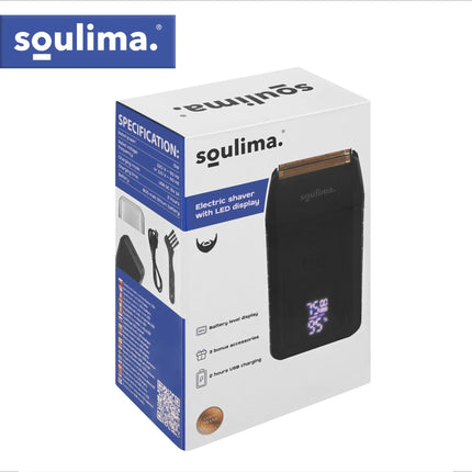 Soulima skægtrimmer med LED-display