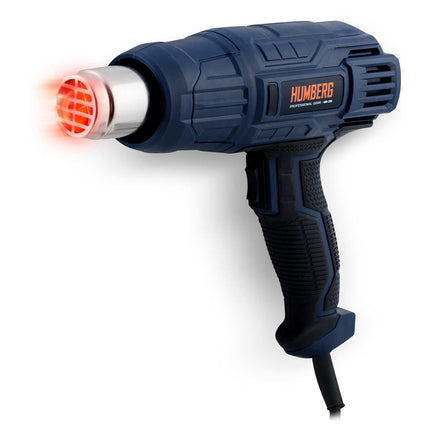 Elektrisk varmepistol 2000 W med justerbar temperatur og udskiftelige dyser til hjemmet