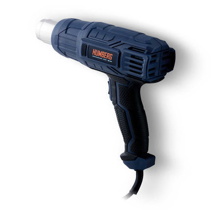 Elektrisk varmepistol 2000 W med justerbar temperatur og udskiftelige dyser til hjemmet