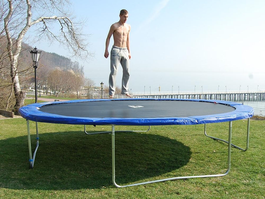 Beskyt dine fjedre med en universel beskyttelseskrave til trampoliner 457/465 cm (15 fod) - slidstærk og sikker fjederdæksel