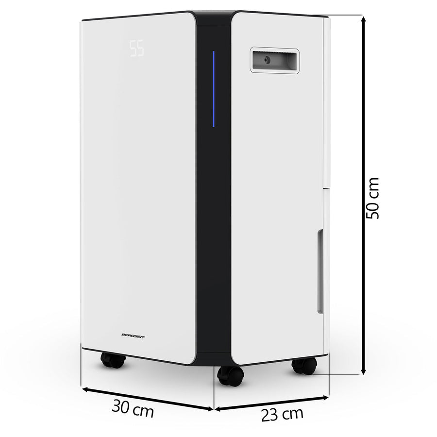 Kompressor-affugter 20 l/døgn med hygrostat, Wi-Fi og 4,5 l vandtank – hvid