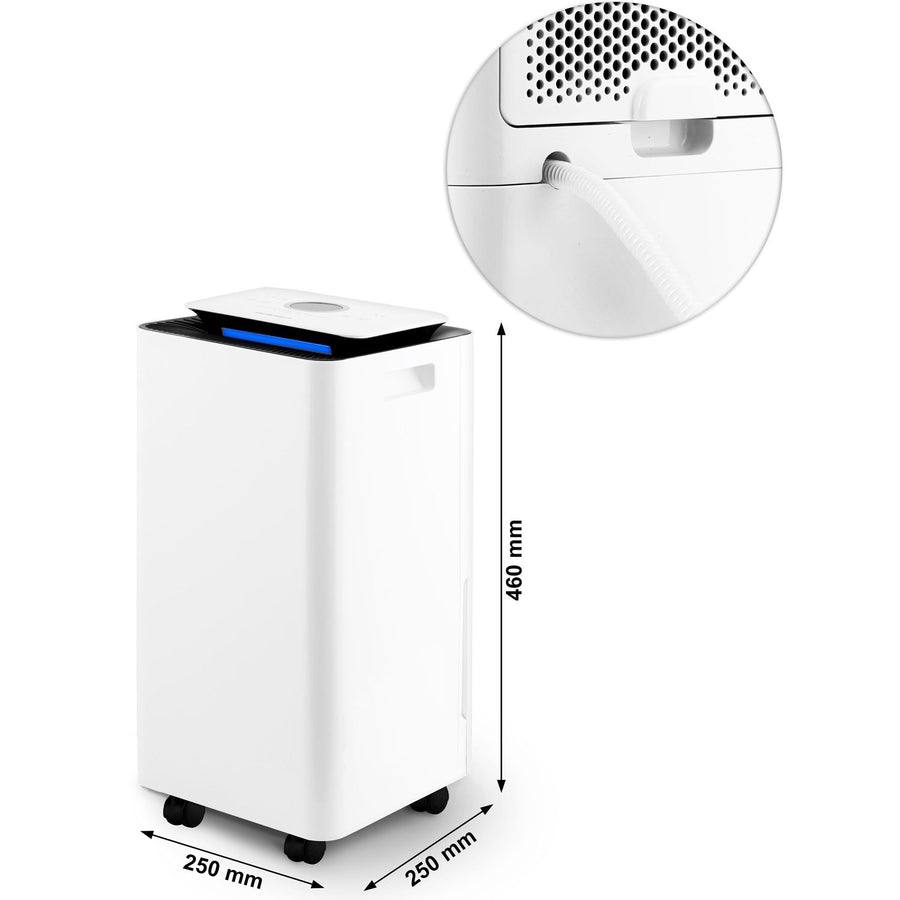 Effektiv affugter til hjemmet - 12L daglig kapacitet, kompakt design