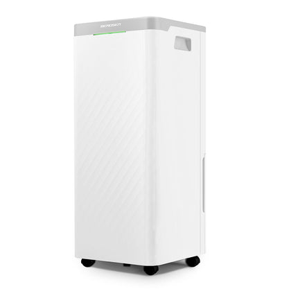 Affugter med kompressor - effektiv lufttørrer til hjemmet, 20L/24H, moderne design, LCD-display og hygrostat