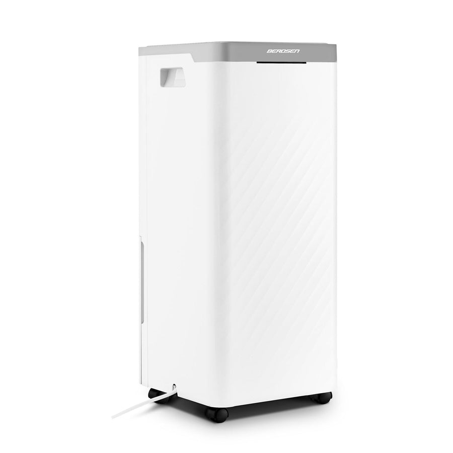 Affugter med kompressor - effektiv lufttørrer til hjemmet, 20L/24H, moderne design, LCD-display og hygrostat