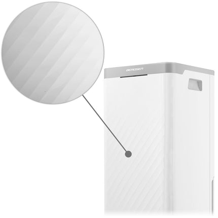 Affugter med kompressor - effektiv lufttørrer til hjemmet, 20L/24H, moderne design, LCD-display og hygrostat
