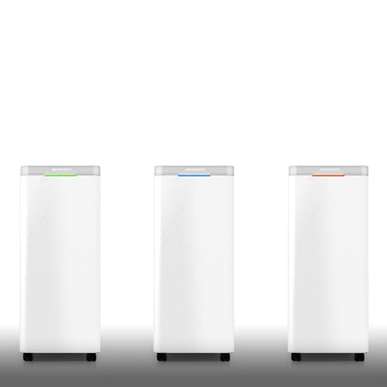 Affugter med kompressor - effektiv lufttørrer til hjemmet, 20L/24H, moderne design, LCD-display og hygrostat