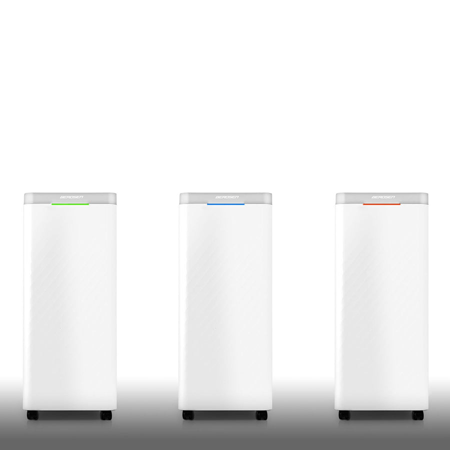 Affugter med kompressor - effektiv lufttørrer til hjemmet, 20L/24H, moderne design, LCD-display og hygrostat