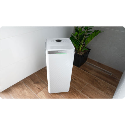Affugter med kompressor - effektiv lufttørrer til hjemmet, 20L/24H, moderne design, LCD-display og hygrostat