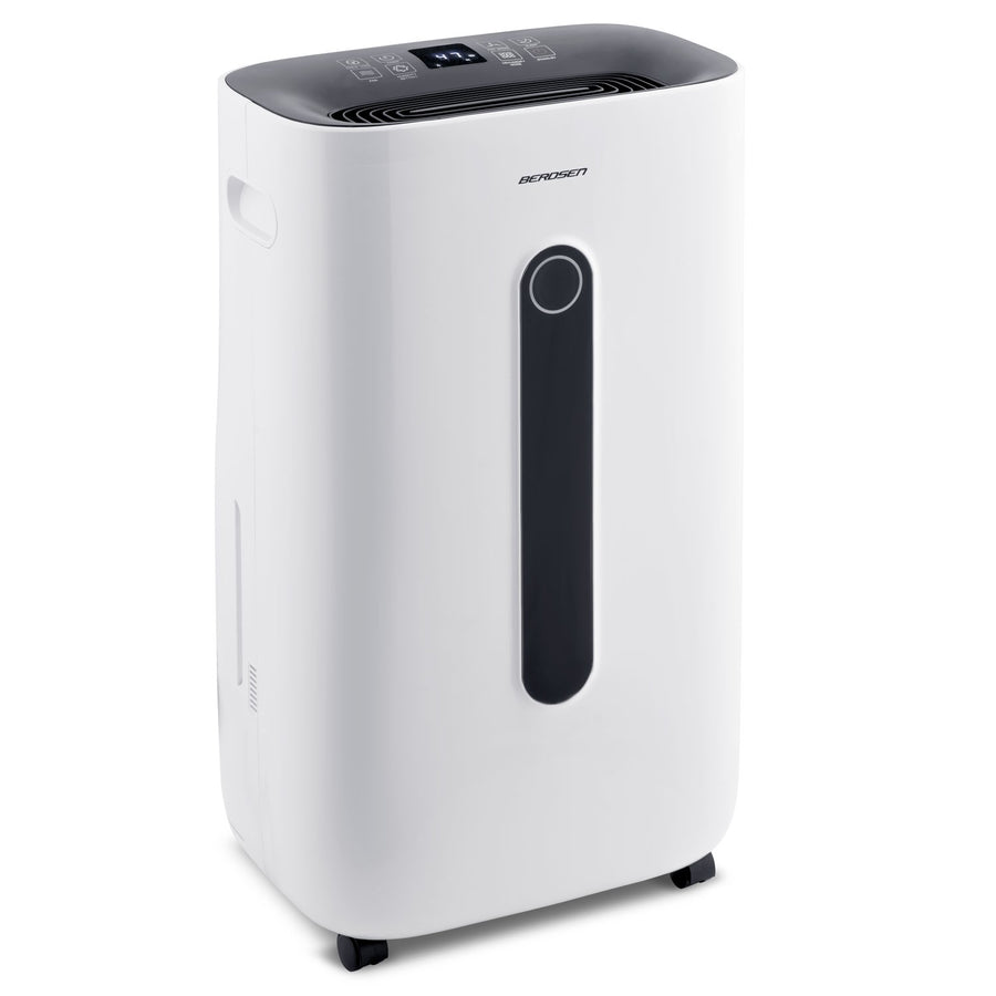 Lufttørrer med kompressor - effektiv affugter til hjemmet, 20 l/24 t, LCD-display, 6,5 l vandtank