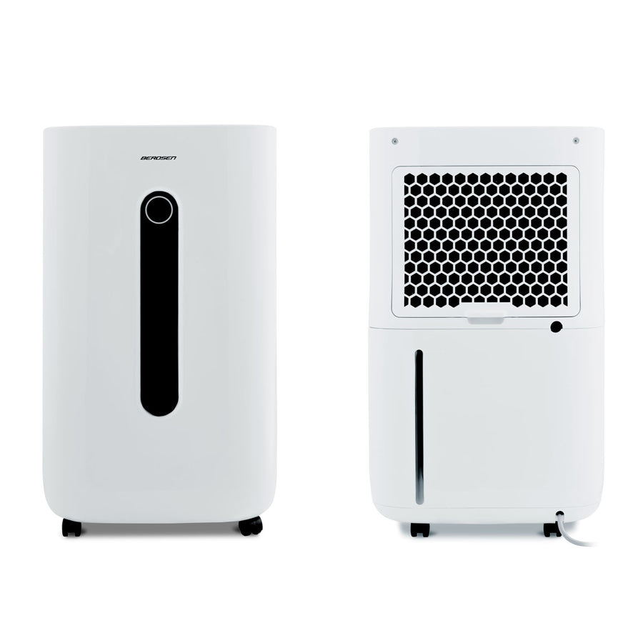 Lufttørrer med kompressor - effektiv affugter til hjemmet, 20 l/24 t, LCD-display, 6,5 l vandtank
