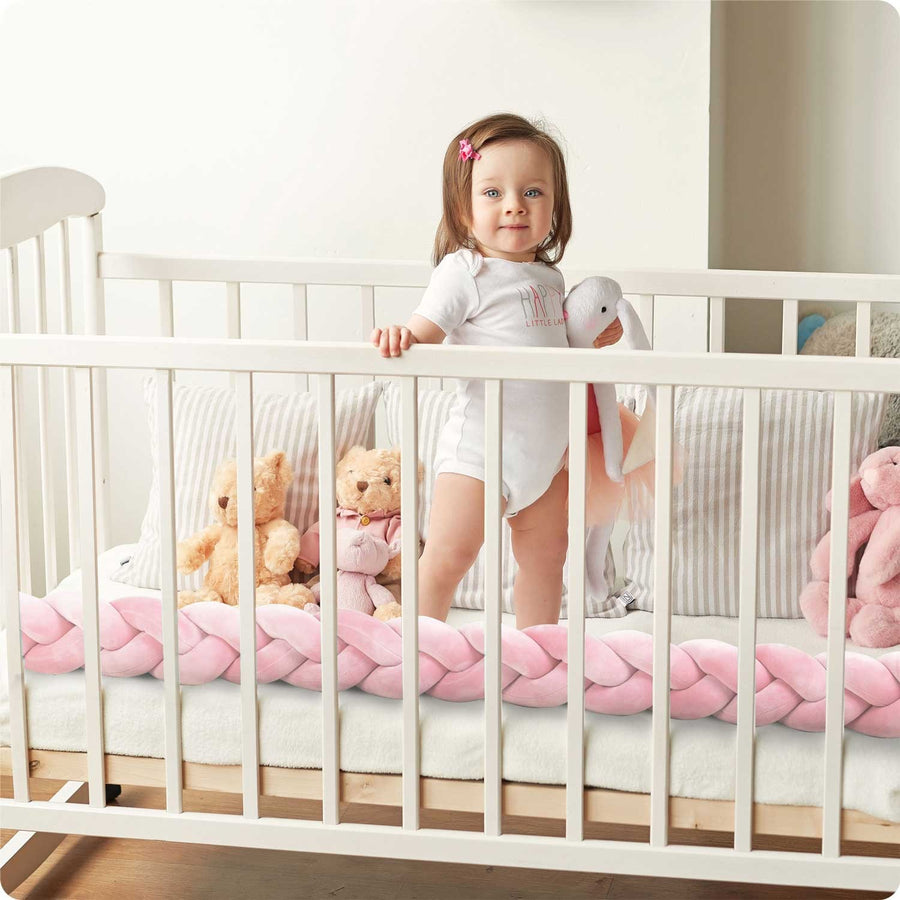 Vuggeseng i antiallergisk materiale - 3m, rosa svøb til babyer