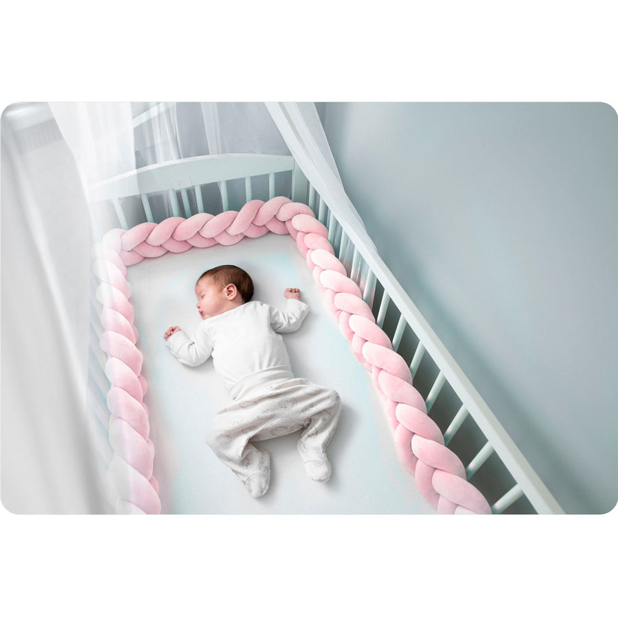 Vuggeseng i antiallergisk materiale - 3m, rosa svøb til babyer