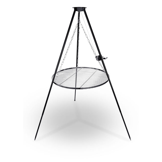 Trebensgrill med 80 cm rist - Perfekt til bål og udendørs madlavning