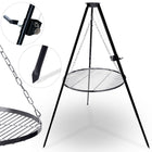 Trebensgrill med 80 cm rist - Perfekt til bål og udendørs madlavning