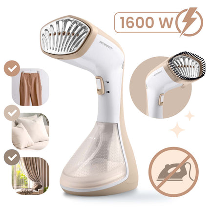 Tøjdamper 1600W - Effektiv dampmaskine til hurtig og nem strygning af tøj og møbler