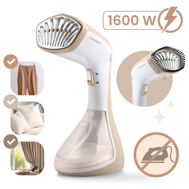 Tøjdamper 1600W - Effektiv dampmaskine til hurtig og nem strygning af tøj og møbler