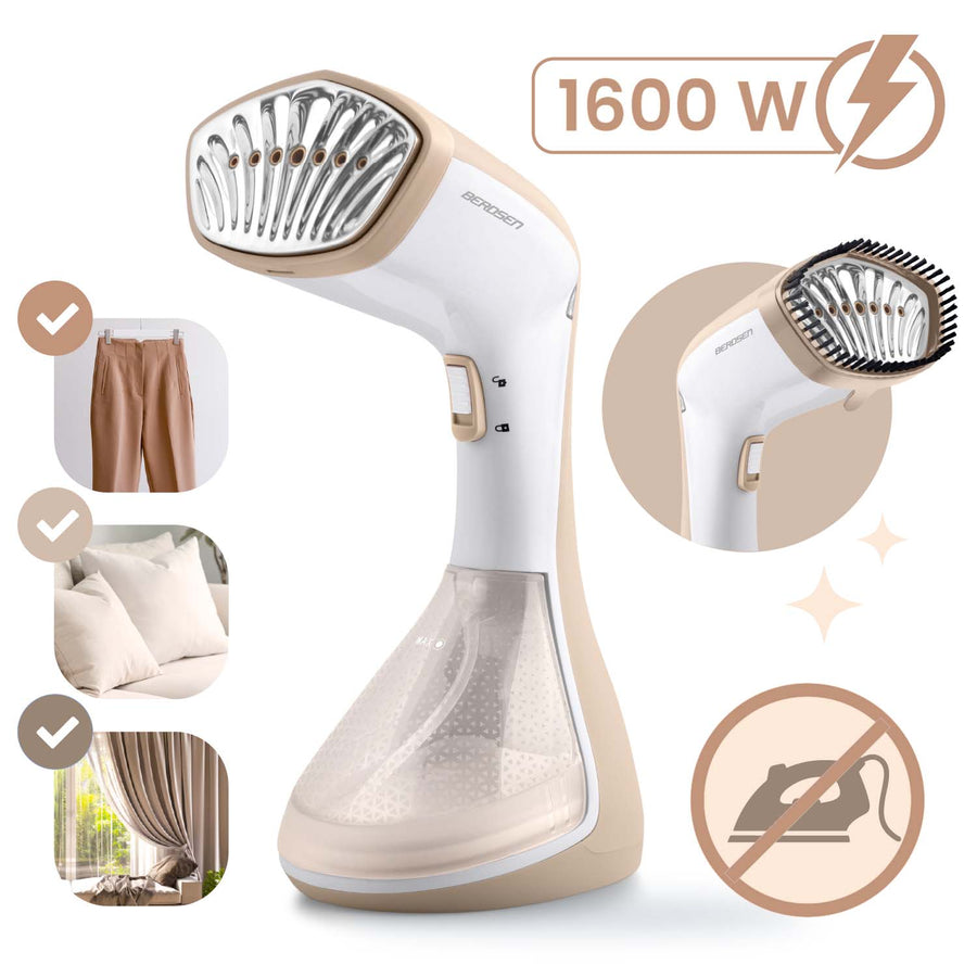 Tøjdamper 1600W - Effektiv dampmaskine til hurtig og nem strygning af tøj og møbler