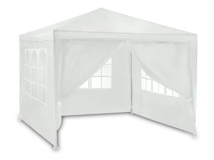 Hvid havepavillon 3x3m - Ideel til fester og udendørs arrangementer