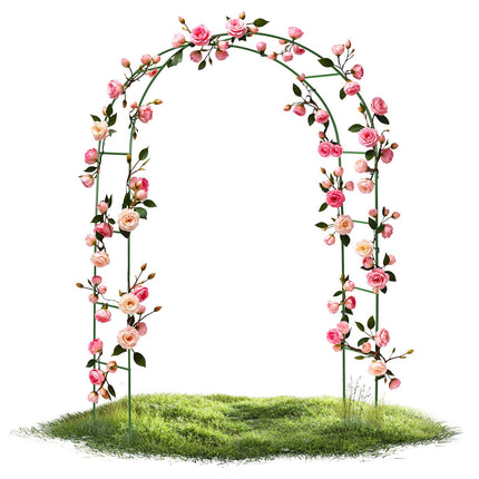 Holdbar havepergola 240 cm til klatreplanter - nem montering og vejrbestandig konstruktion