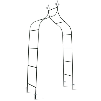 Holdbar havepergola med bue - 265 cm til klatreplanter og dekorationer