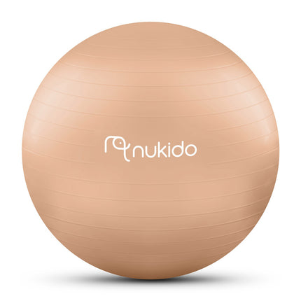 Graviditetsfitnessbold 65 cm - Ergonomisk og sikker til hjemmetræning med gratis pumpe