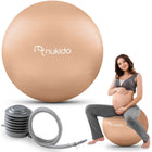 Graviditetsfitnessbold 65 cm - Ergonomisk og sikker til hjemmetræning med gratis pumpe