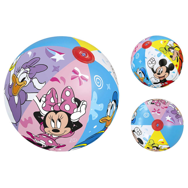 Mickey og venner oppustelig strandbold 51 cm - sjov til stranden og vandleg for børn