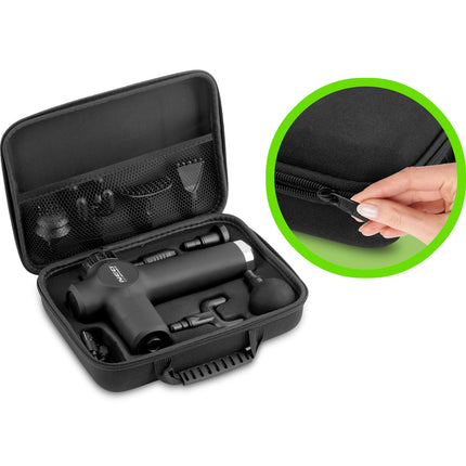 Kropsmassagepistol med 8 udskiftelige hoveder til afslapning og muskelregenerering
