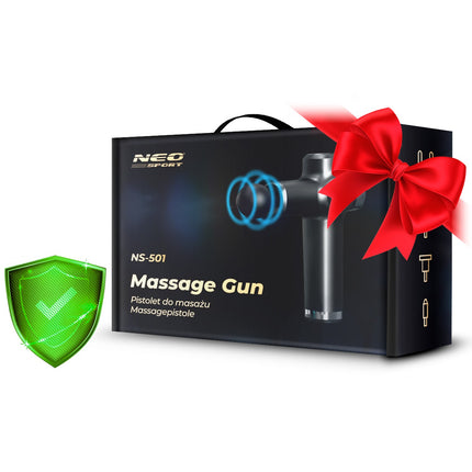 Kropsmassagepistol med 8 udskiftelige hoveder til afslapning og muskelregenerering