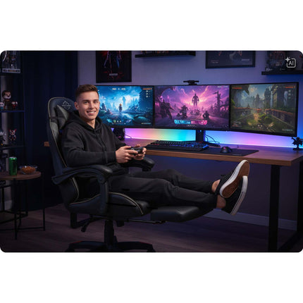 Justerbare armlæn til kontorstol og gamingstol med blød polstring – sort, til Specter/Draknor II