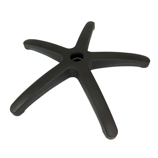 Lænestolsfod i nylon - stabil base til kontorstole og lænestole, diameter 64 cm