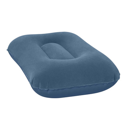 Oppustelig velourpude 42 x 26 cm, marineblå – Bestway
