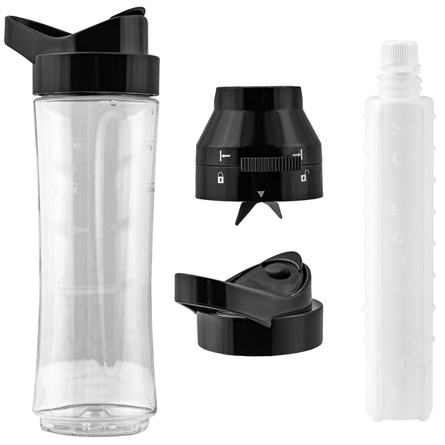 600 ml flaske med køleindsats til smoothies og shakes - BPA-fri, ergonomisk design, opvaskemaskinevenlig