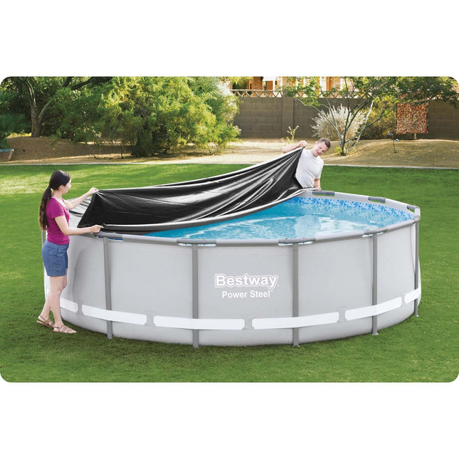 Overdækning til rammepool 427 cm - Beskyt din pool mod snavs og regn