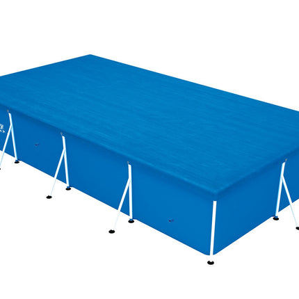 Overdækning til rammepool 400 x 211 cm - Vandafvisende og slidstærk PE-materiale