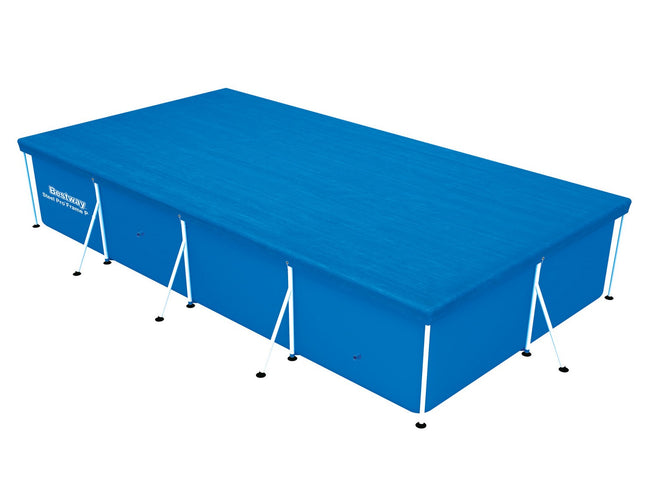 Overdækning til rammepool 400 x 211 cm - Vandafvisende og slidstærk PE-materiale