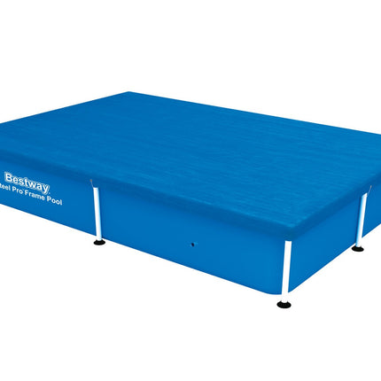 Rektangulært poolovertræk 224 x 154 cm til rammepool - beskyt dit poolvand mod snavs og insekter