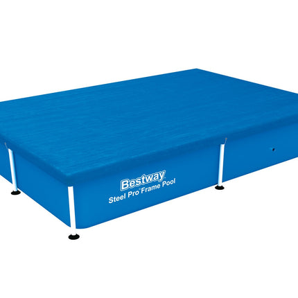Rektangulært poolovertræk 224 x 154 cm til rammepool - beskyt dit poolvand mod snavs og insekter
