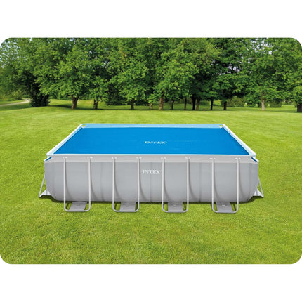 Soldækken til rammepool 488 x 244 cm - Effektiv opvarmning og temperaturbevaring
