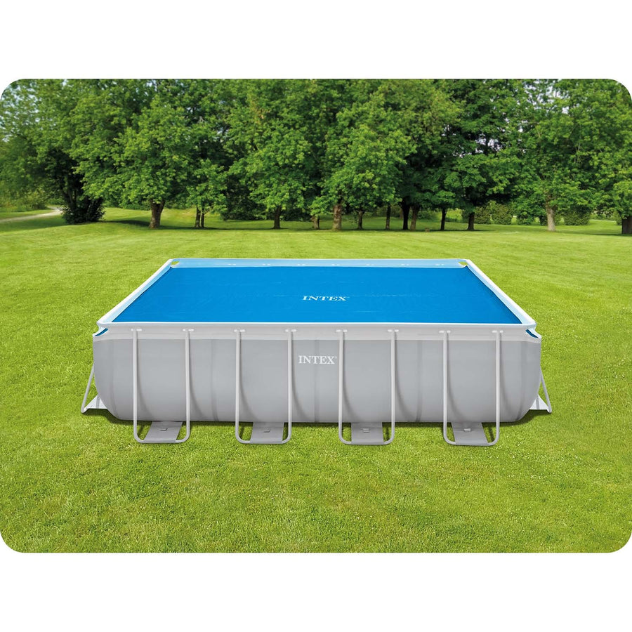 Soldækken til rammepool 488 x 244 cm - Effektiv opvarmning og temperaturbevaring