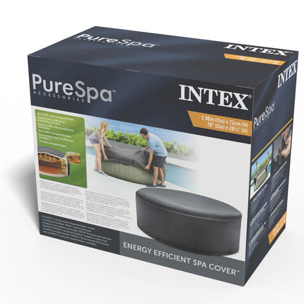 Energibesparende termolåg til rundt PureSpa til 4 personer – Ø 198 cm, højde 72 cm – Intex