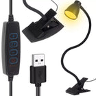 LED Skrivebordslampe med Metalclip og Justerbar Stativ – Perfekt til Hjemmekontoret