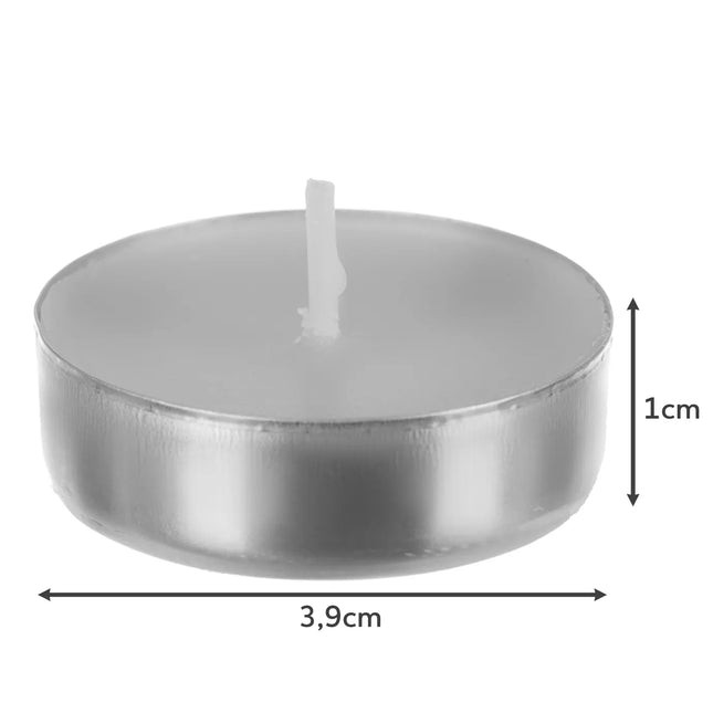 Tealights Sæt med 100 Stk – 3 Timer Brændetid til Hyggelige Aftener