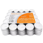 Tealights Sæt med 100 Stk – 3 Timer Brændetid til Hyggelige Aftener