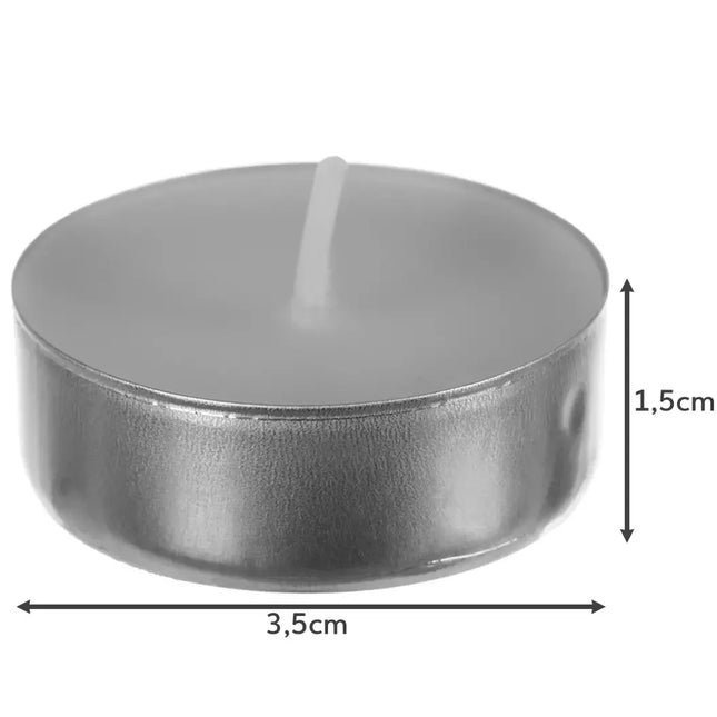 Tealights 4 Timer - Sæt med 100 Stykker til Hyggelige Stunder