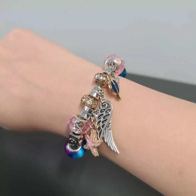 Perlesæt til at lave armbånd og halskæder til børn