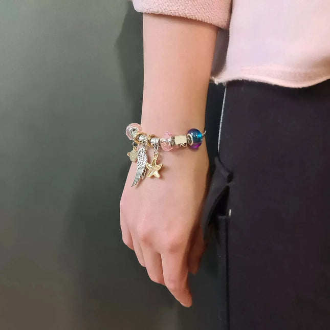 Perlesæt til at lave armbånd og halskæder til børn
